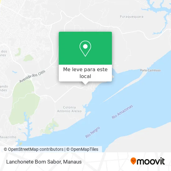 Lanchonete Bom Sabor mapa