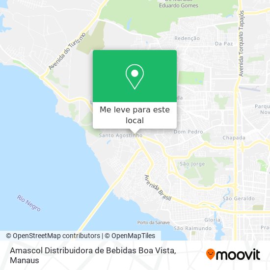 Amascol Distribuidora de Bebidas Boa Vista mapa