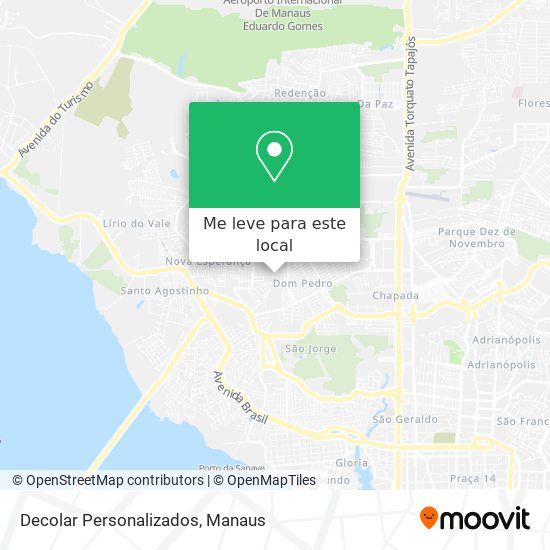 Decolar Personalizados mapa