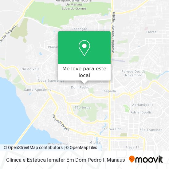 Clínica e Estética Iemafer Em Dom Pedro I mapa