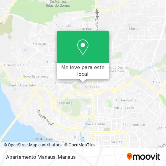Apartamento Manaus mapa