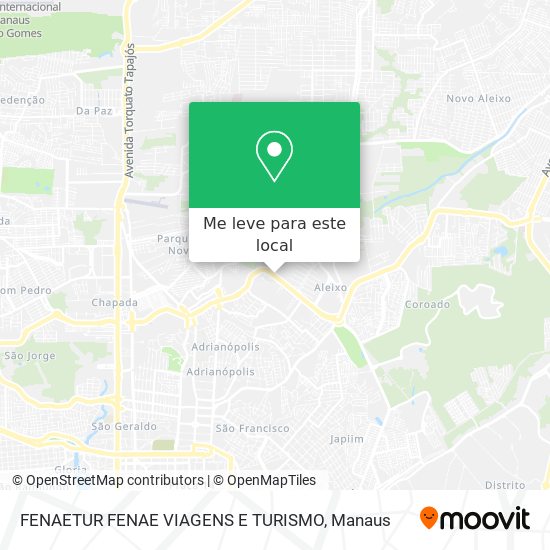 FENAETUR FENAE VIAGENS E TURISMO mapa