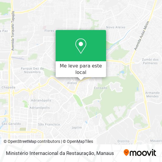 Ministério Internacional da Restauração mapa