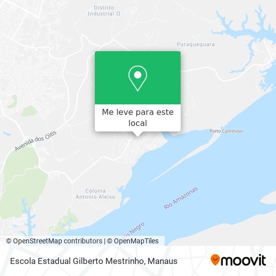 Escola Estadual Gilberto Mestrinho mapa