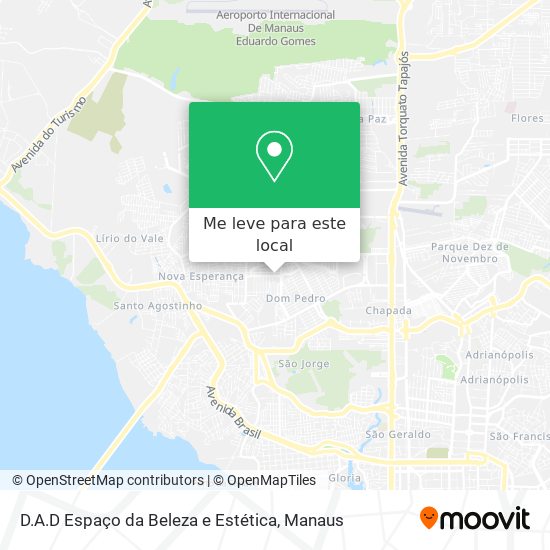 D.A.D Espaço da Beleza e Estética mapa