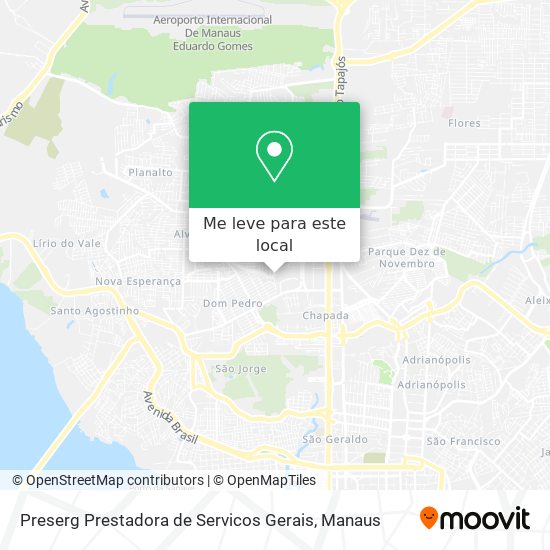 Preserg Prestadora de Servicos Gerais mapa