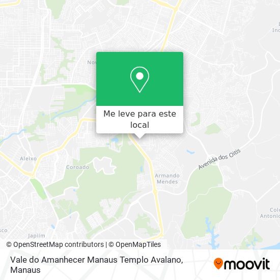 Vale do Amanhecer Manaus Templo Avalano mapa