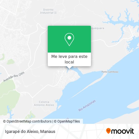 Igarapé do Aleixo mapa