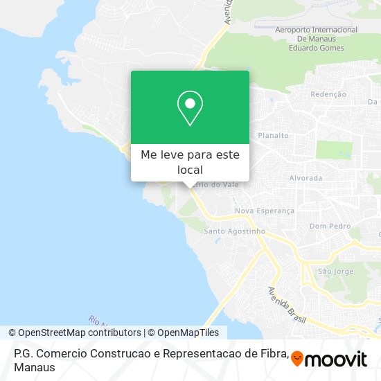 P.G. Comercio Construcao e Representacao de Fibra mapa