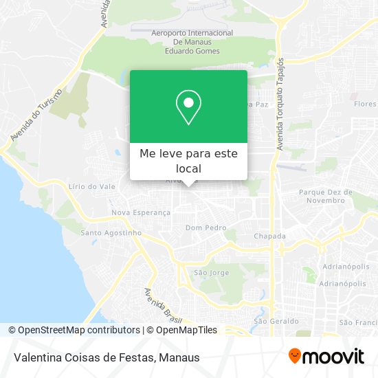 Valentina Coisas de Festas mapa