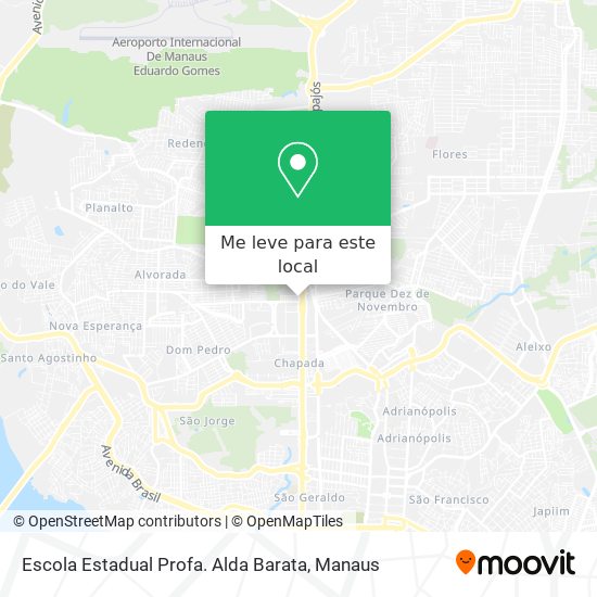Escola Estadual Profa. Alda Barata mapa