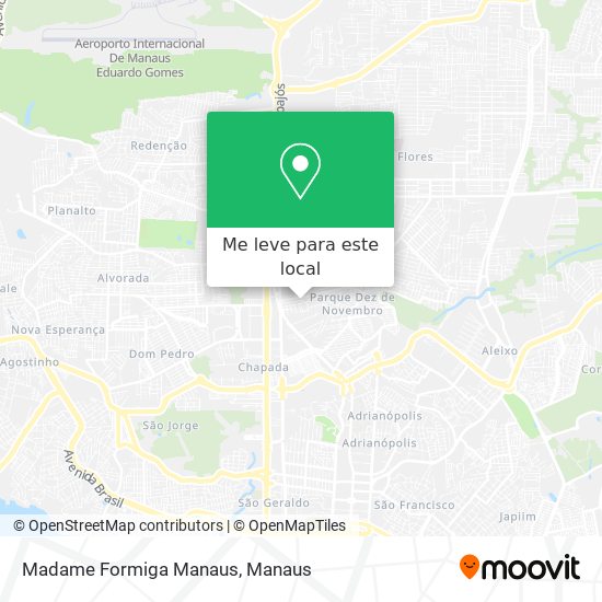 Madame Formiga Manaus mapa