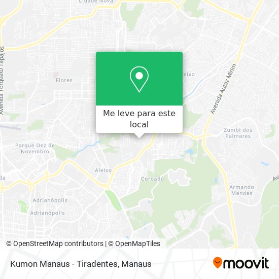 Kumon Manaus - Tiradentes mapa