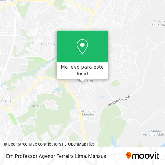Em Professor Agenor Ferreira Lima mapa