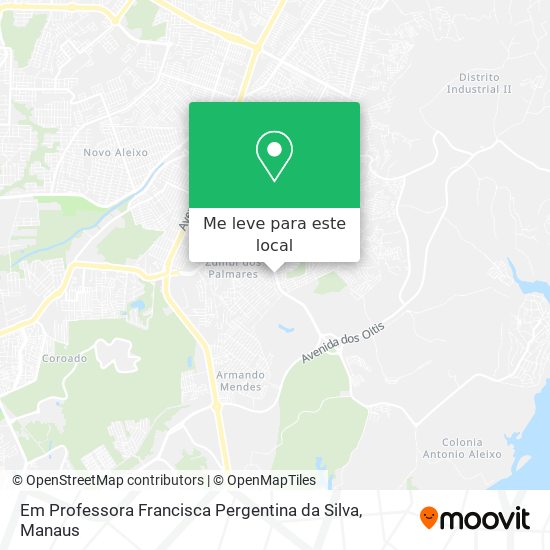 Em Professora Francisca Pergentina da Silva mapa