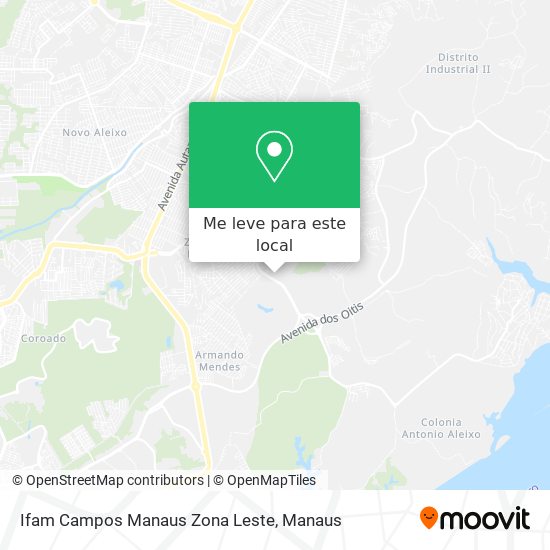 Ifam Campos Manaus Zona Leste mapa