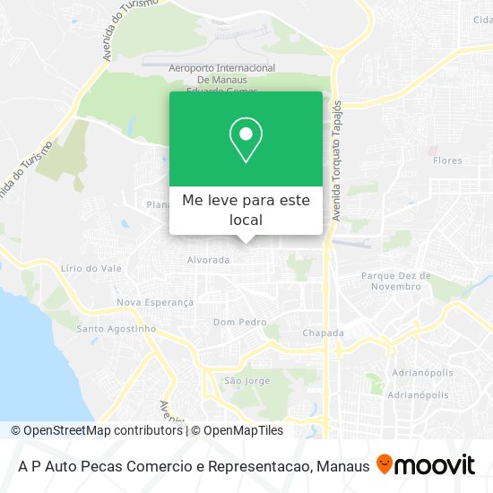 A P Auto Pecas Comercio e Representacao mapa