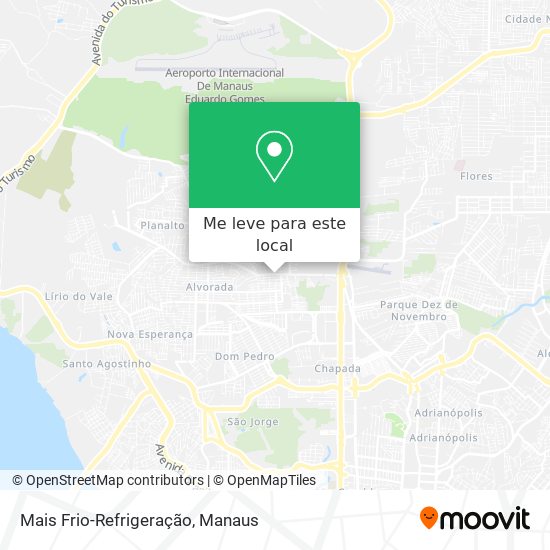 Mais Frio-Refrigeração mapa