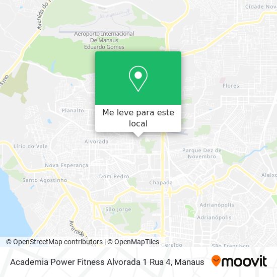 Academia Power Fitness Alvorada 1 Rua 4 mapa