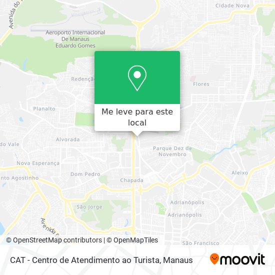 CAT - Centro de Atendimento ao Turista mapa