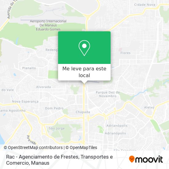 Rac - Agenciamento de Frestes, Transportes e Comercio mapa
