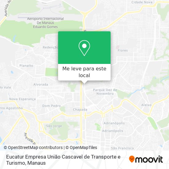 Eucatur Empresa União Cascavel de Transporte e Turismo mapa