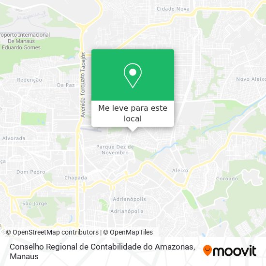 Conselho Regional de Contabilidade do Amazonas mapa