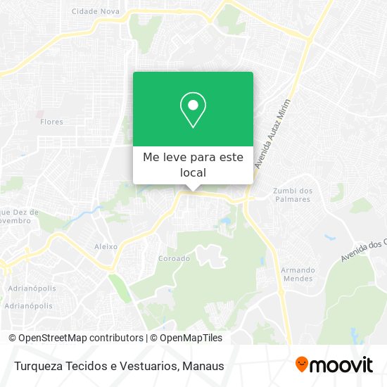 Turqueza Tecidos e Vestuarios mapa