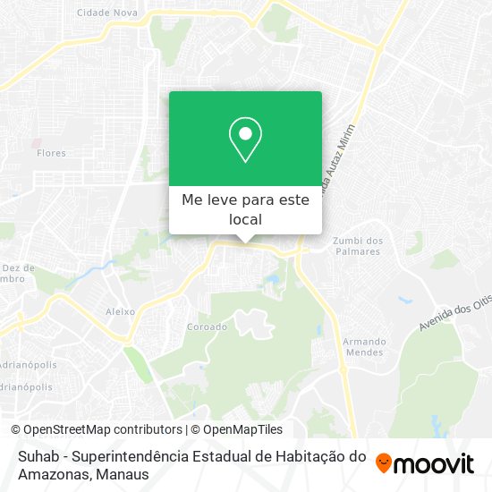 Suhab - Superintendência Estadual de Habitação do Amazonas mapa
