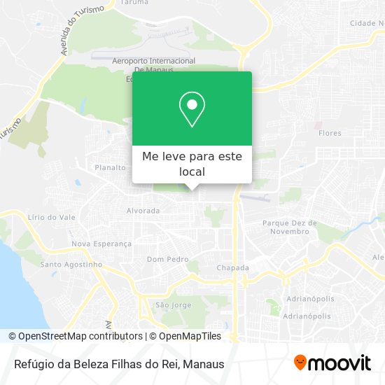 Refúgio da Beleza Filhas do Rei mapa