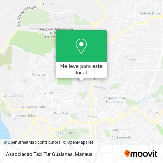 Associacao Taxi Tur Guaianas mapa