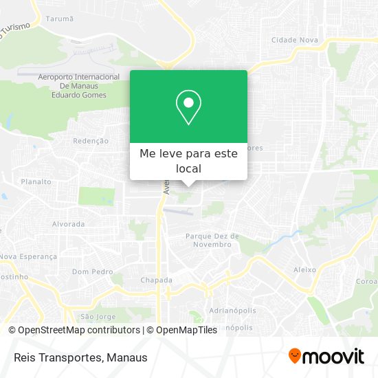 Reis Transportes mapa