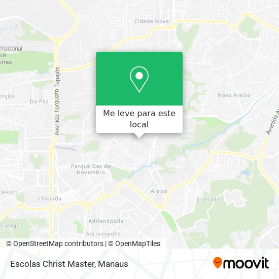 Escolas Christ Master mapa
