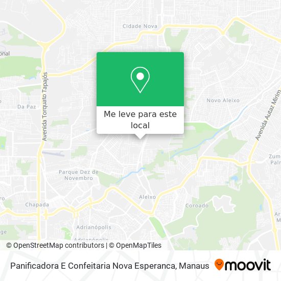 Panificadora E Confeitaria Nova Esperanca mapa