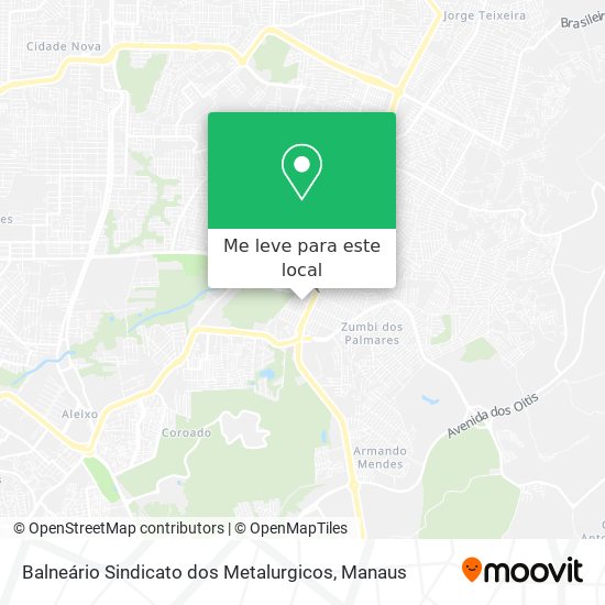 Balneário Sindicato dos Metalurgicos mapa