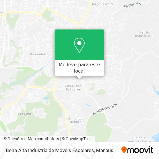 Beira Alta Indústria de Móveis Escolares mapa