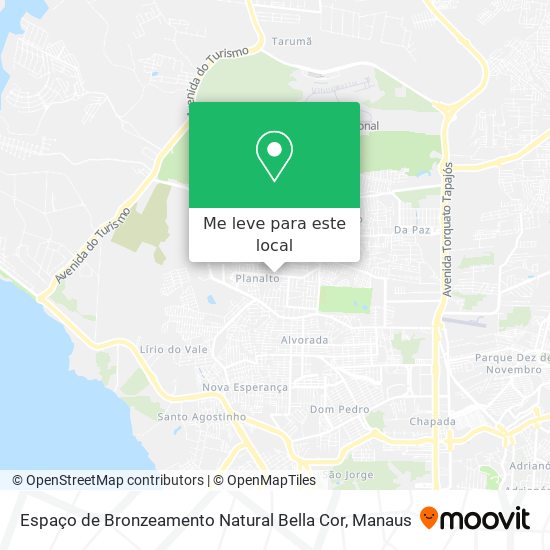 Espaço de Bronzeamento Natural Bella Cor mapa