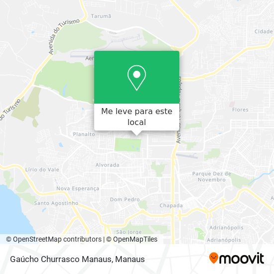 Gaúcho Churrasco Manaus mapa