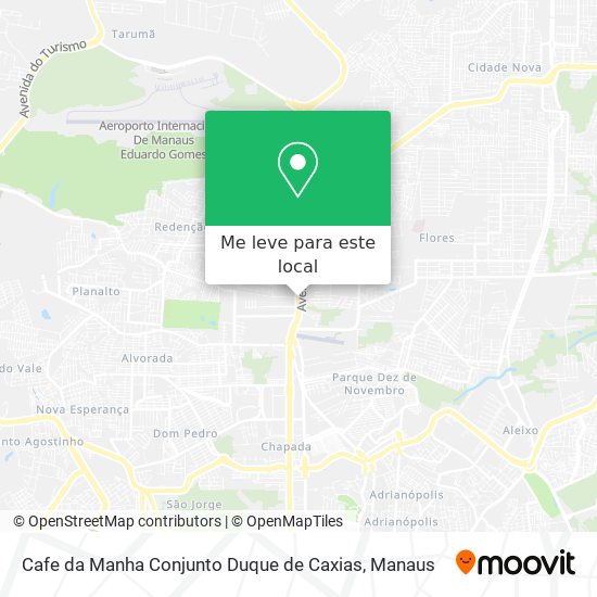 Cafe da Manha Conjunto Duque de Caxias mapa