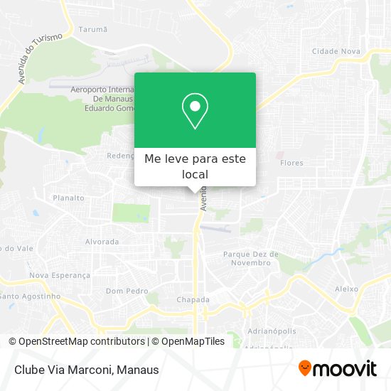 Clube Via Marconi mapa