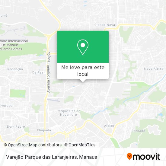 Varejão Parque das Laranjeiras mapa