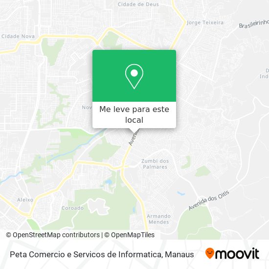 Peta Comercio e Servicos de Informatica mapa