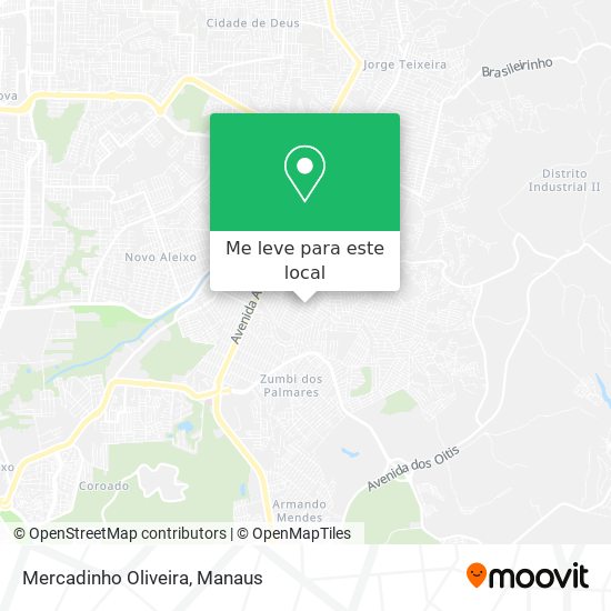 Mercadinho Oliveira mapa