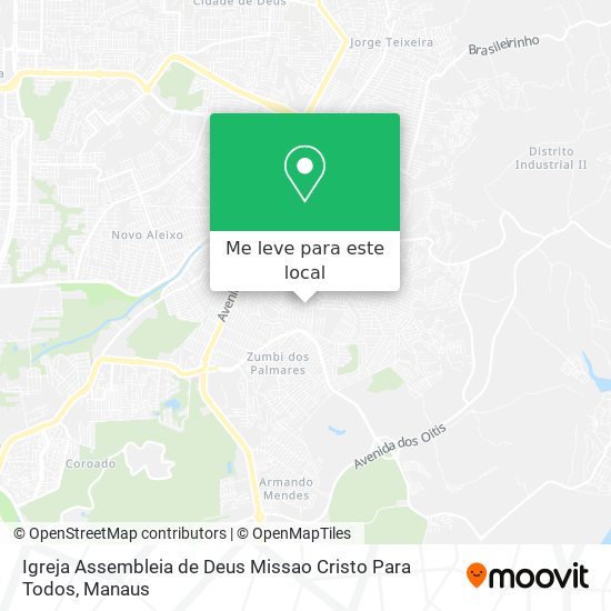 Igreja Assembleia de Deus Missao Cristo Para Todos mapa