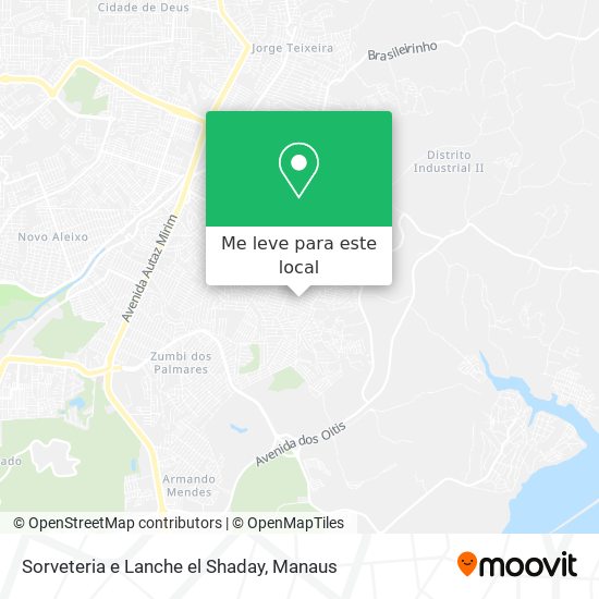 Sorveteria e Lanche el Shaday mapa
