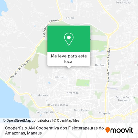 Cooperfisio-AM Cooperativa dos Fisioterapeutas do Amazonas mapa