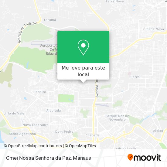 Cmei Nossa Senhora da Paz mapa