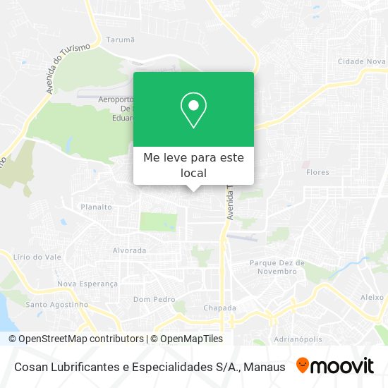 Cosan Lubrificantes e Especialidades S / A. mapa