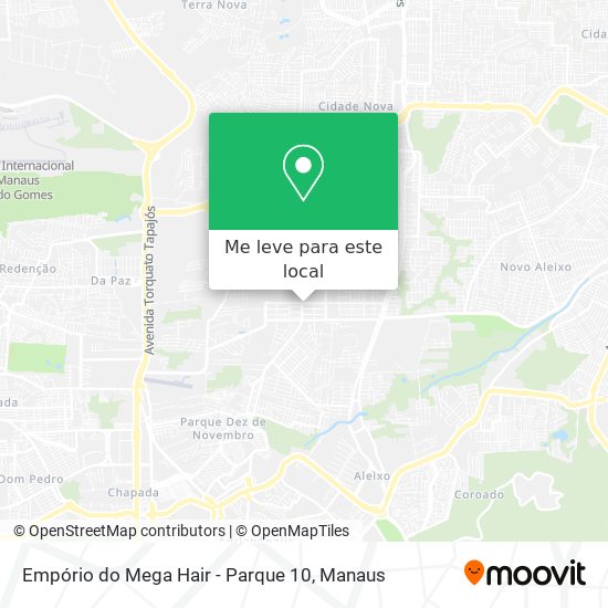 Empório do Mega Hair - Parque 10 mapa