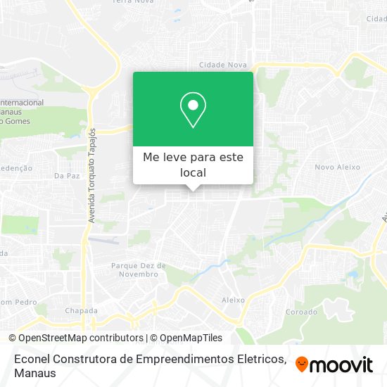 Econel Construtora de Empreendimentos Eletricos mapa